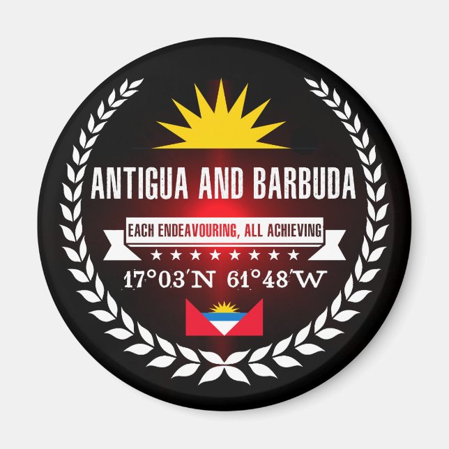 Antigua och Barbuda Magnet (Framsidan)