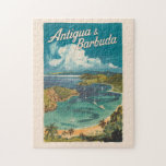 Antigua och Barbuda Painterly Travel Art Vintage Pussel<br><div class="desc">Konstruktion av vektorbilder med Antigua- och Barbuda-vektorer. Antigua och Barbuda,  ett tvåöns paradis i Västindien,  är kända för sina pristina vita sandstränder,  kristallklar vatten och rikens sjöfartshistoria.</div>
