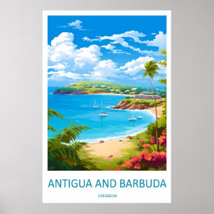 Antigua och Barbuda Park National Resemaljposter Poster