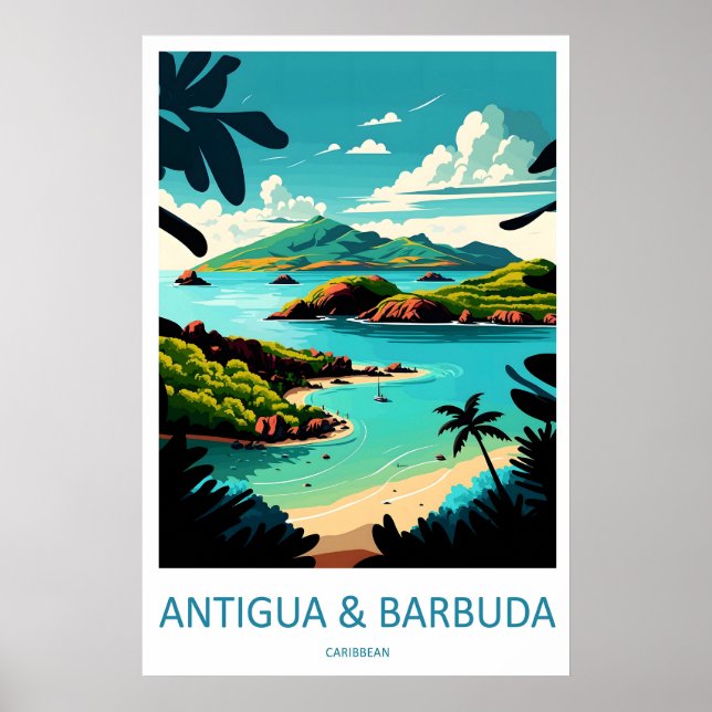 Antigua och Barbuda Resa Park Affisch Nationell (Framsidan)