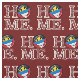 Antigua och Barbuda som ler flaggainflyttningsfest Tyg