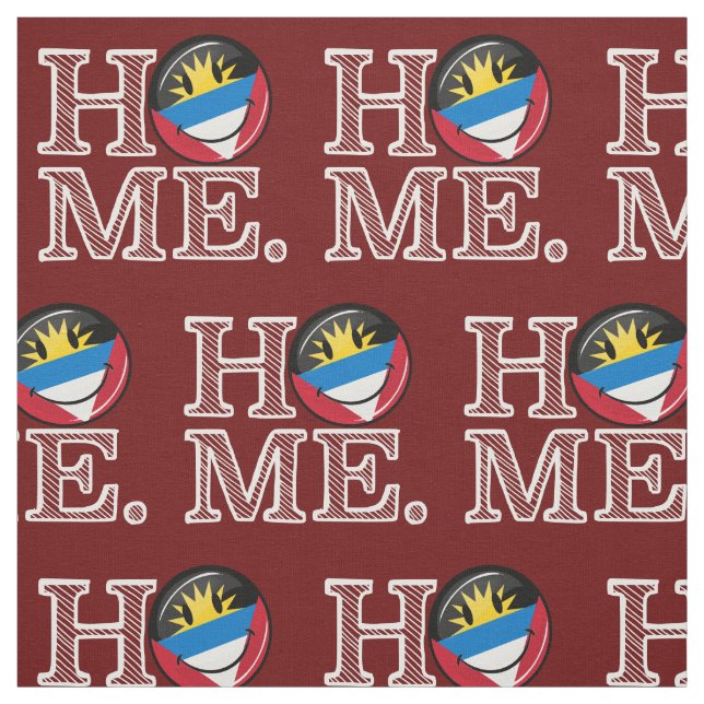 Antigua och Barbuda som ler flaggainflyttningsfest Tyg (Provkarta)