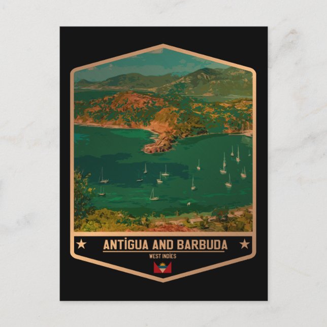 Antigua och Barbuda Vykort (Framsida)