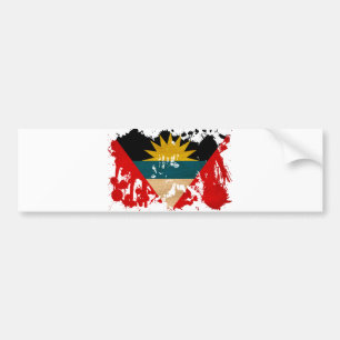Antigua och Barbudaflagga Bildekal