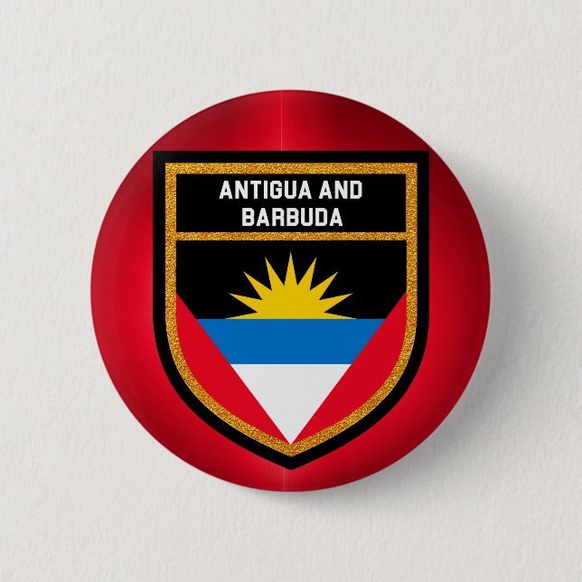 Antigua och Barbudaflagga Knapp (Framsida)