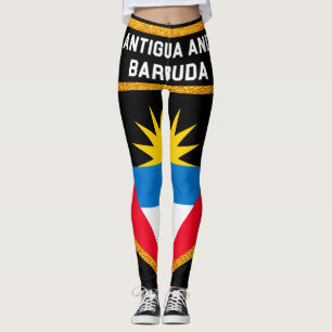 Antigua och Barbudaflagga Leggings