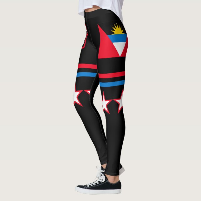 Antigua och Barbudaflagga Leggings (Vänster)