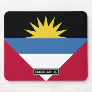 Antigua och Barbudaflagga Musmatta