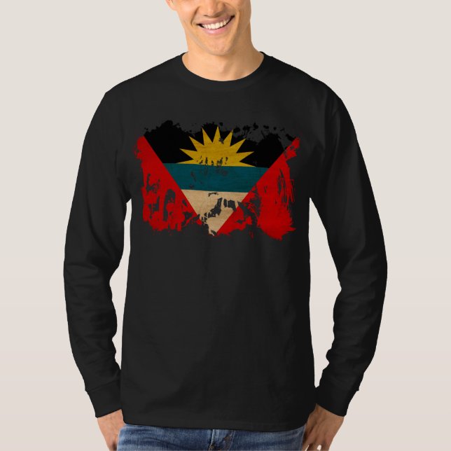 Antigua och Barbudaflagga Tee Shirt (Framsida)