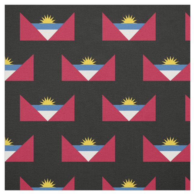 Antigua och Barbudaflagga Tyg (Provkarta)