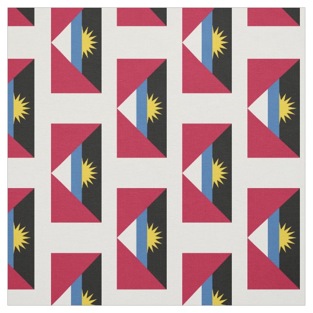 Antigua och Barbudaflagga Tyg (Provkarta)