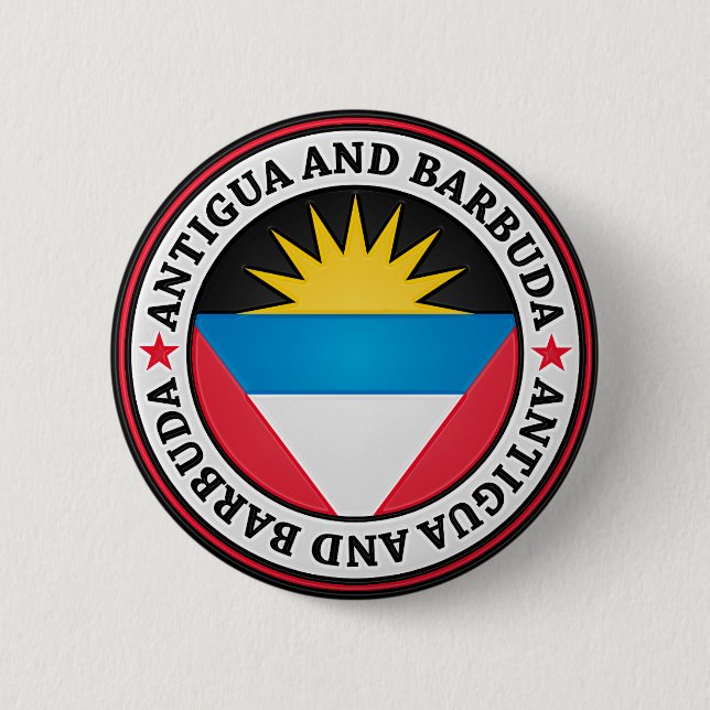 Antigua och BarbudarundaEmblem Knapp (Framsida)