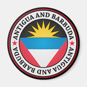 Antigua och BarbudarundaEmblem Magnet