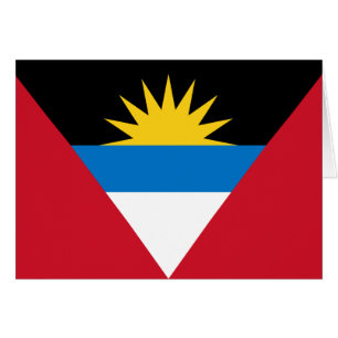 Antigua och Barbudas patriotiska flagga Hälsningskort