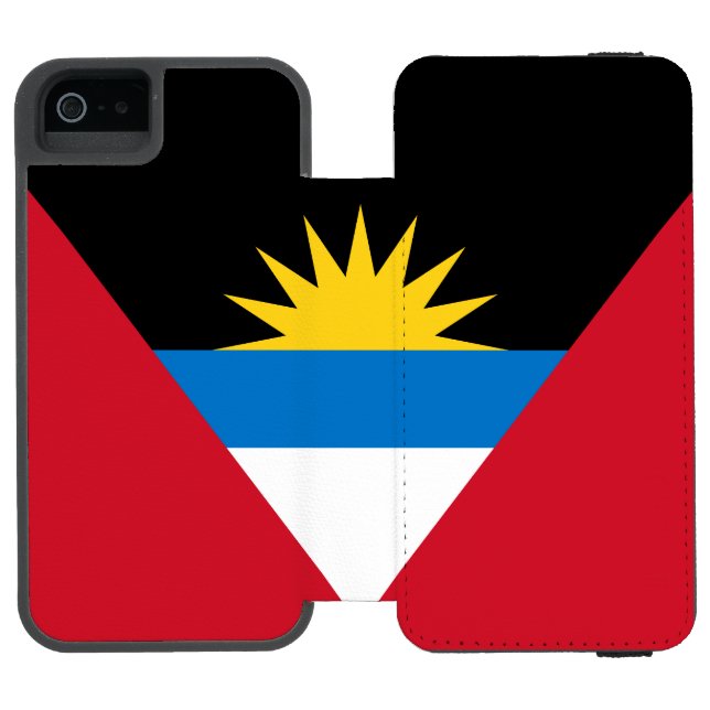 Antigua och Barbudas patriotiska flagga Incipio iPhone Wallet Skal (Folio Öppen)