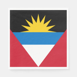 Antigua och Barbudas patriotiska flagga Pappersservett