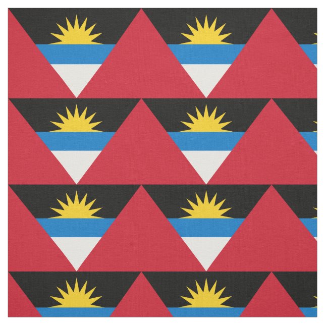 Antigua och Barbudas patriotiska flagga Tyg (Provkarta)
