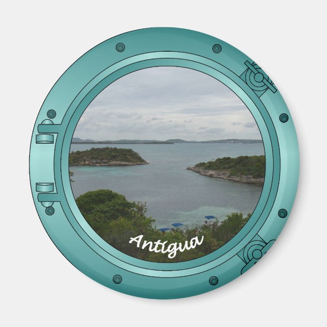 Antigua Porthole Magnet (Framsidan)