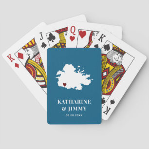 Antigua Wedding Favor Deck of Cards, Karta Casinokort