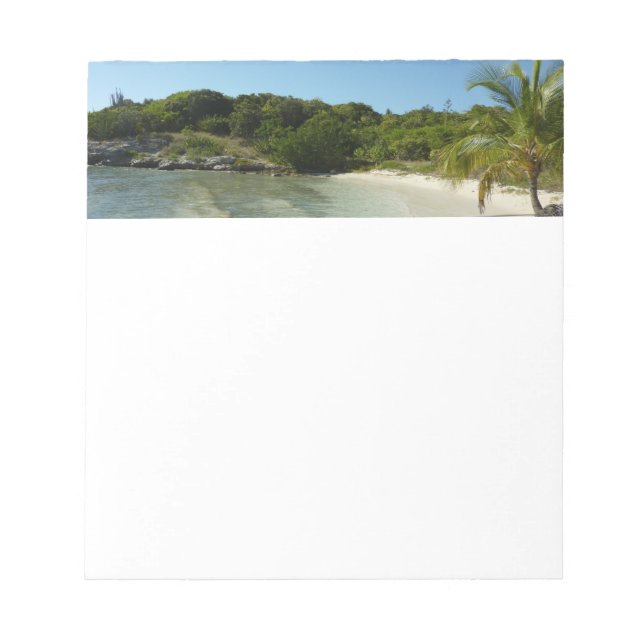 Antiguan Beach Bevackert tropiskt liggande Anteckningsblock (Framsida)