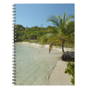 Antiguan Beach Bevackert tropiskt liggande Anteckningsbok Med Spiral
