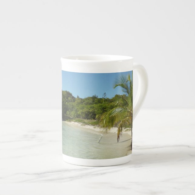 Antiguan Beach Bevackert tropiskt liggande Benporslin Mugg (Framsida höger)