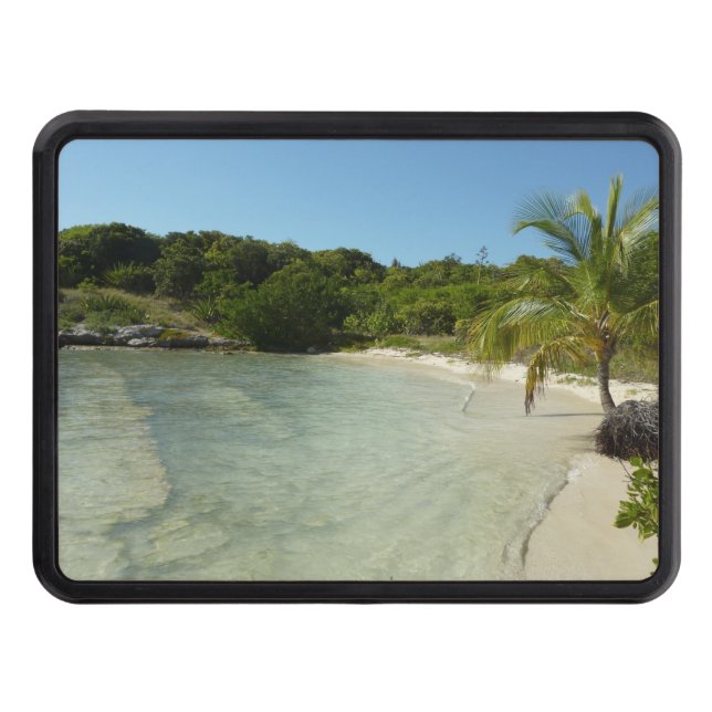 Antiguan Beach Bevackert tropiskt liggande Dragkroksskydd (Framsidan)