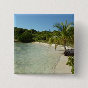 Antiguan Beach Bevackert tropiskt liggande Knapp