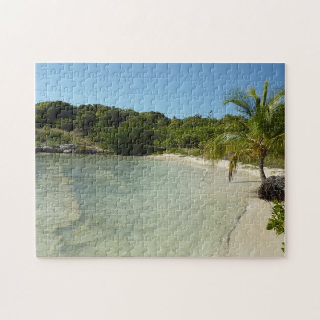 Antiguan Beach Bevackert tropiskt liggande Pussel (Horisontell)
