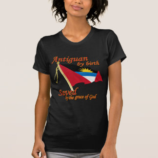 Antiguan vid födelse sparad av nåden av guden t shirt