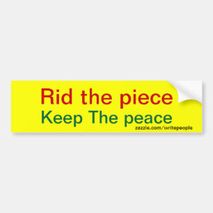 Antigun slogans humant bildekal