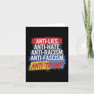Antihetshat Ljuger rasismen fascism Resistent Prot Kort