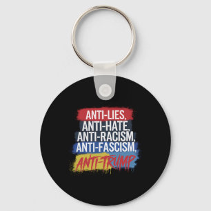 Antihetshat Ljuger rasismen fascism Resistent Prot Nyckelring