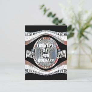 AntiJoe Biden citat, jag identifierar mig som icke Vykort