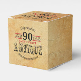 Antik 90-års födelsedagsdesign presentaskar