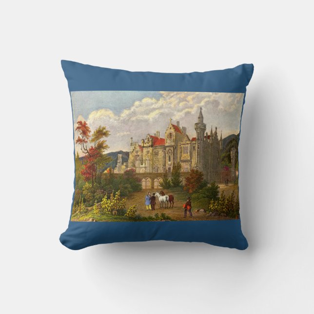 antik Abbotsford House tryck Kudde (Framsida)