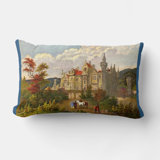 antik Abbotsford House tryck Lumbarkudde (Framsida)