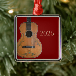 Antik Akustisk Gitarr Ornament