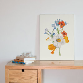 Antik akvarell botanisk tryck