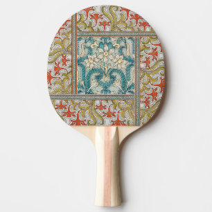 Antik Art Nouveau Narcissmönster Verneuil Pingisracket