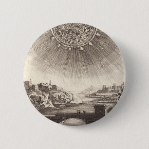 Antik Astronomi Himmel med Sol av Allain Mallet Knapp