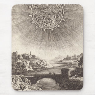 Antik astronomi himmel med sol av Allain Mallet Musmatta