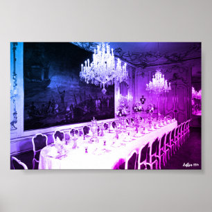 Antik Austria Wien Hofburg palats Matsal Poster