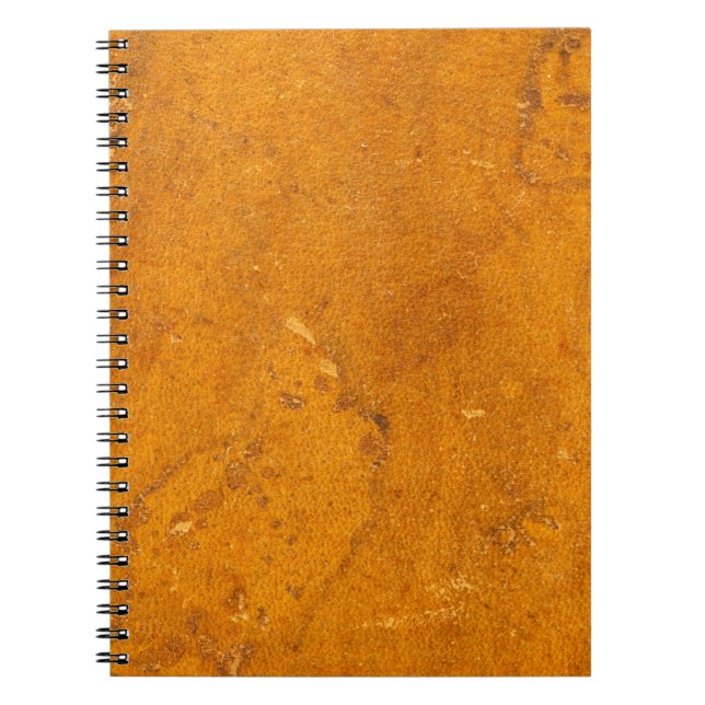 Antik bakgrund för läderbokomslagParchment Anteckningsbok Med Spiral (Framsidan)