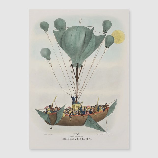 Antik ballong luftskepp konstverk (Framsida)