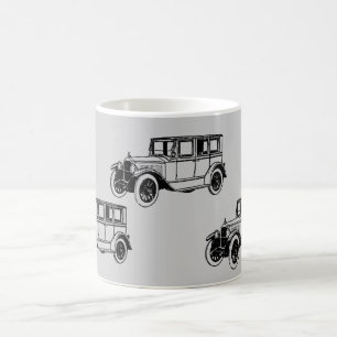 Antik bilbil för klassiker kaffemugg