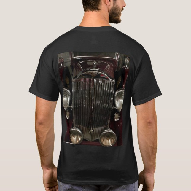 Antik Bilbyggnad  T Shirt (Baksida)