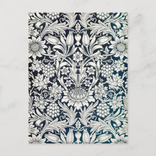 Antik blomsterdesign, William Morris Vykort