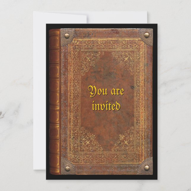Antik bok inbjudningar (Framsida)
