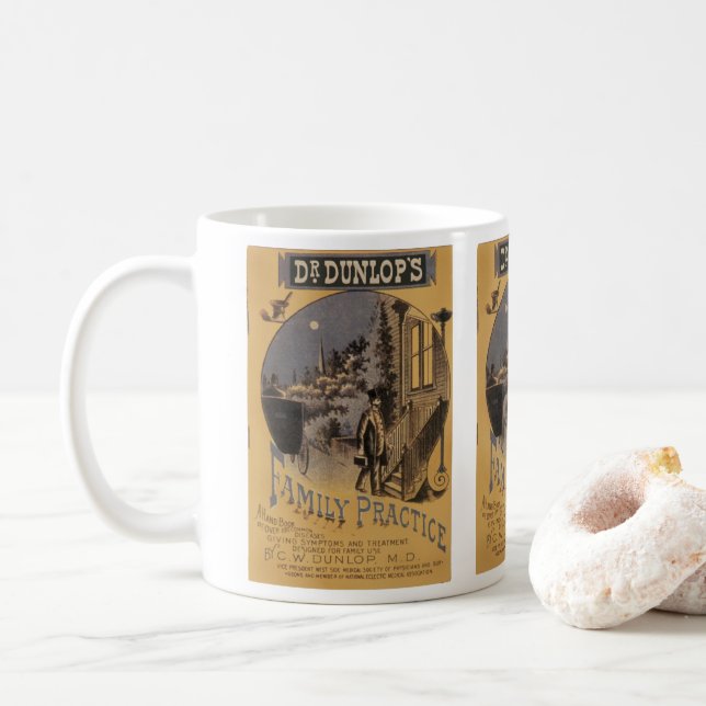 Antik bokomslag Doctor Dunlops familjepraxis Kaffemugg (Med munk)